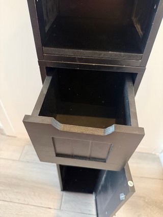 Armario Alto Baño Columna Negro