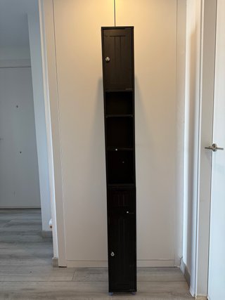 Armario Alto Baño Columna Negro