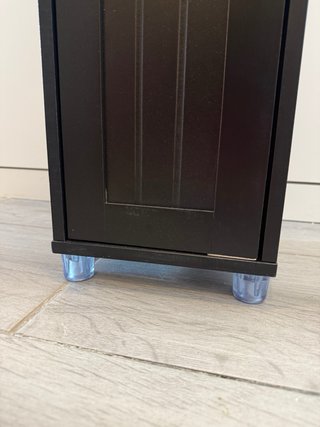 Armario Alto Baño Columna Negro