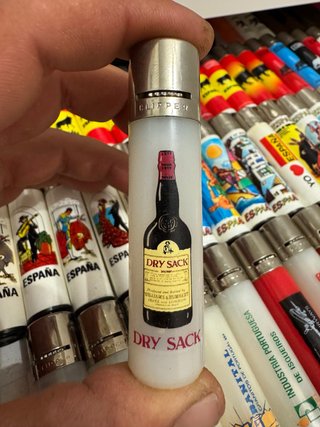 Accendino Clipper Dry Sack Bottiglia di Vino