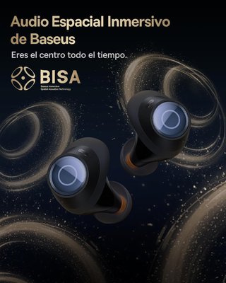 Baseus auriculares inalámbricos graves potentes