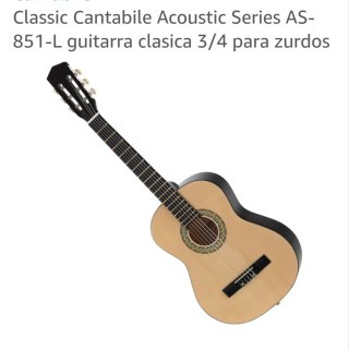 Guitarra Clásica 3/4 Zurda Nueva