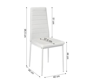 Mesa Cristal Extensible + 6 Sillas Gris - MALLORCA