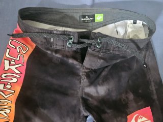 Bañador Quiksilver Negro y Naranja