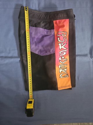 Bañador Quiksilver Negro y Naranja