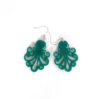 7 Pendientes Metacrilato Rojo