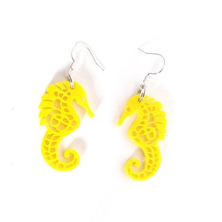7 Pendientes Metacrilato Rojo