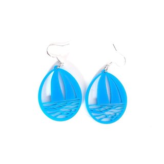 7 Pendientes Metacrilato Rojo