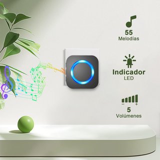 SURFOU Timbre inalámbrico exterior impermeable