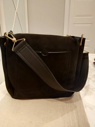 Bolso de ante negro