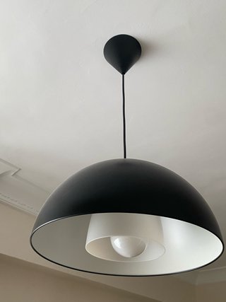 Lámpara de techo IKEA BRASA Negra/Blanca