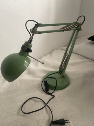 Lámpara de escritorio vintage verde