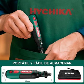 HYCHIKA B0F542C2DH Mini Amoladora 3,6V 77