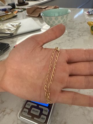 Pulsera oro 18k eslabones ovalados