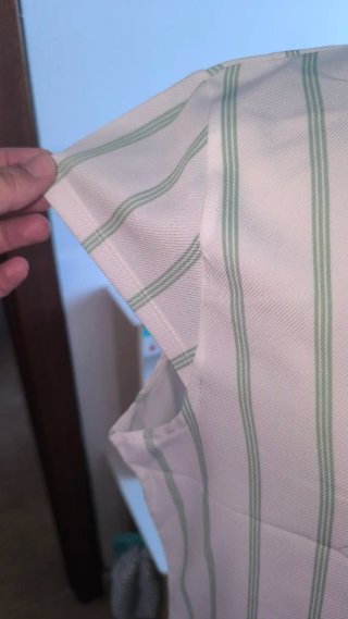 Blusa mujer verde y blanco