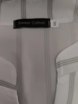 Blusa mujer verde y blanco