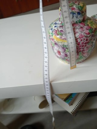 Lote de 4 piezas de porcelana de Macao