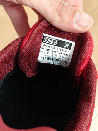 Zapatillas Munich Dush Rojas Talla 45