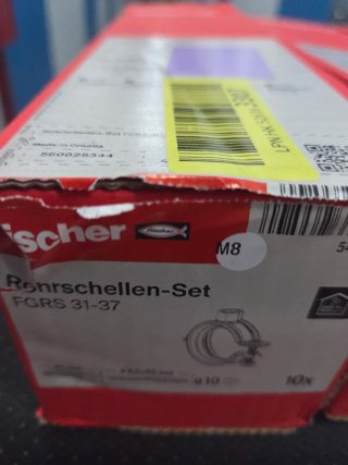 Fischer Juego Abrazaderas Tubo FGRS 32-37