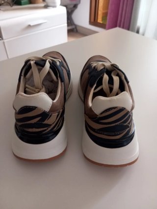 Zapatillas Lefties Mujer Marrón y Negro