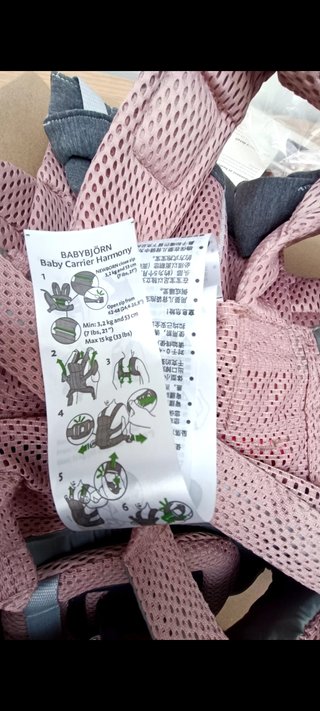 BabyBjörn Harmony Malla 3D Rosa Palo