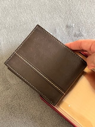 Portafoglio in pelle Levi's Marrone per uomo