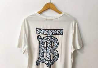 Camiseta blanca Burberry hombre Talla XL