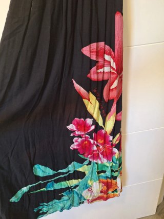 Vestido largo estampado floral