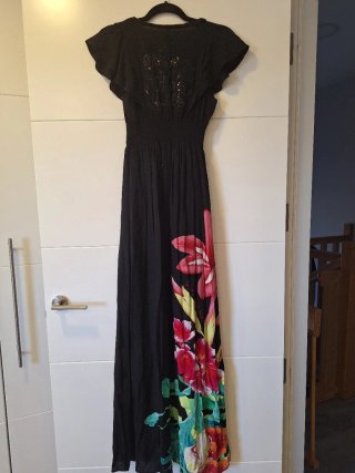 Vestido largo estampado floral
