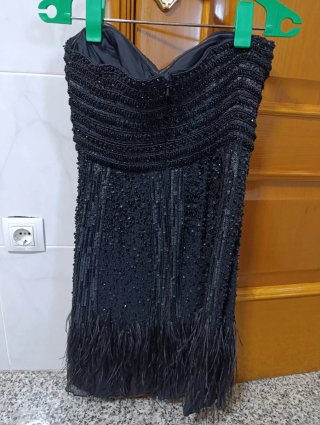 Vestido de fiesta negro Rosa Clara