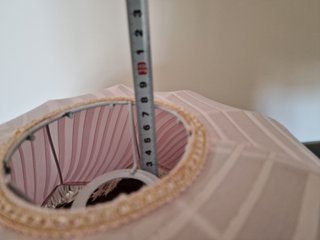 lampadario sospensione in stoffa in tessuto rosa
