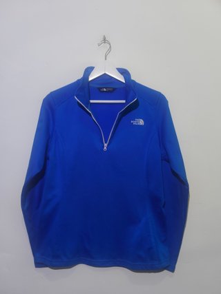 The North Face 1/4 Zip Manga Larga Azul Mujer