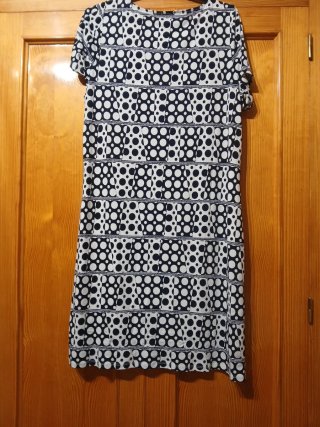 Vestido estampado lunares T50