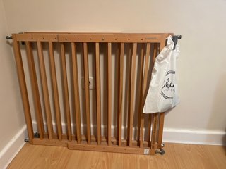 Barrera de seguridad madera para escaleras