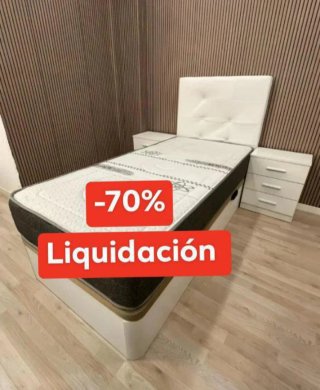 Canapé y colchón -70% Liquidación
