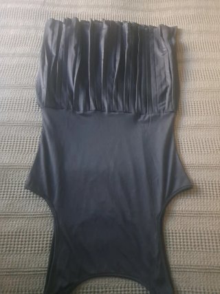 Vestido negro plisado mujer Talla L