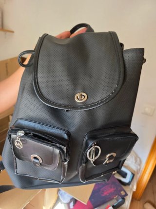 Mochila Michael Kors Negra Cuero Mujer