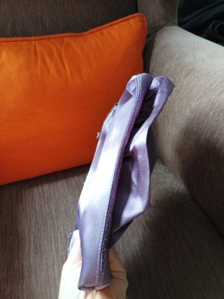 Bolso de fiesta raso morado