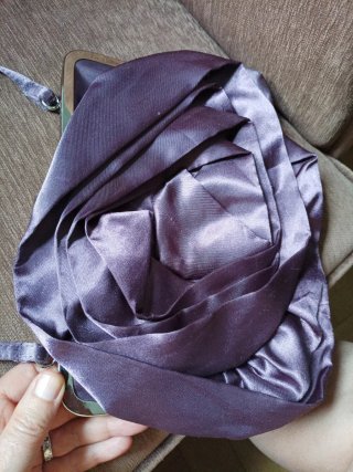 Bolso de fiesta raso morado