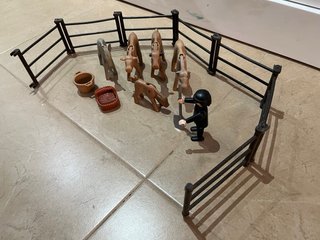 Lote Playmobil Granja Animales y vallado