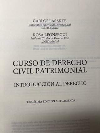 Curso de Derecho Civil patrimonial: Introducció...
