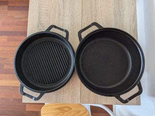 Olla Hierro Fundido 5L con Tapa/Plancha