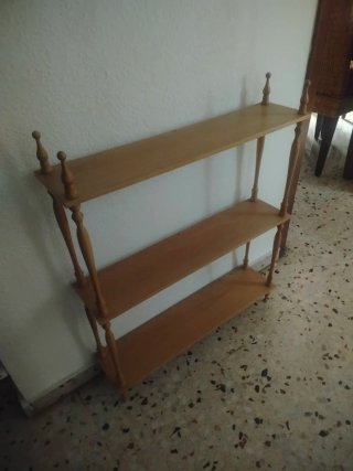 Estantería de madera de 3 baldas