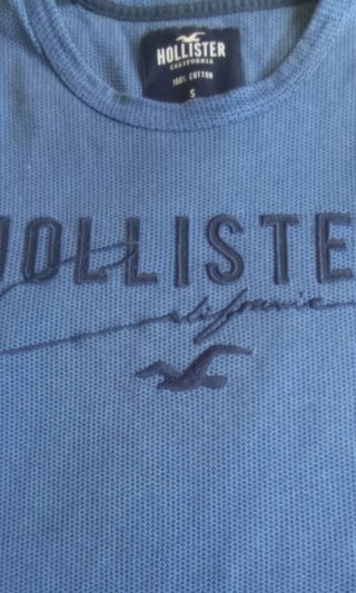 Camiseta Hollister Azul Talla S
