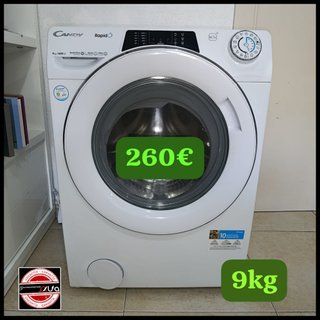 Lavadora Candy RapidO 9kg Blanca