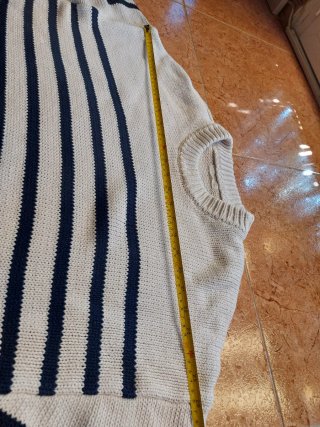 Jersey Oysho rayas beige y negro Talla única
