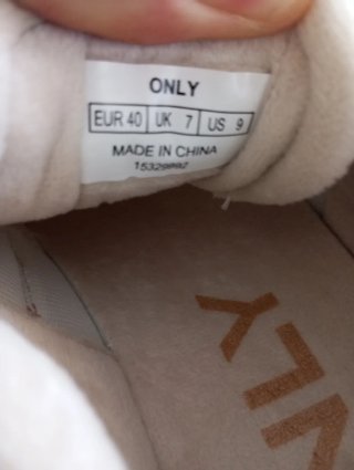 Zapatillas Only mujer rosa y beige