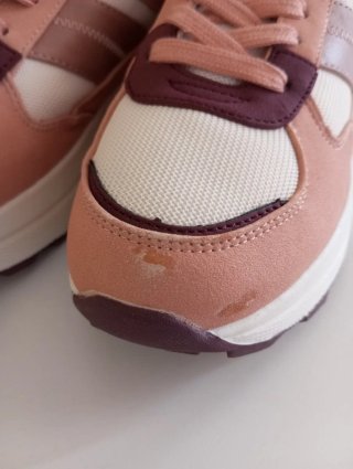 Zapatillas Only mujer rosa y beige