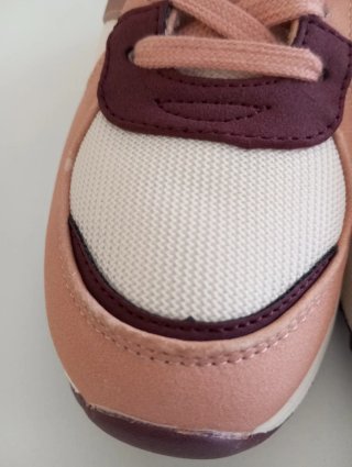 Zapatillas Only mujer rosa y beige