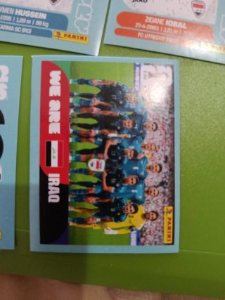Cromos de fútbol mundial 2026Panini Irak